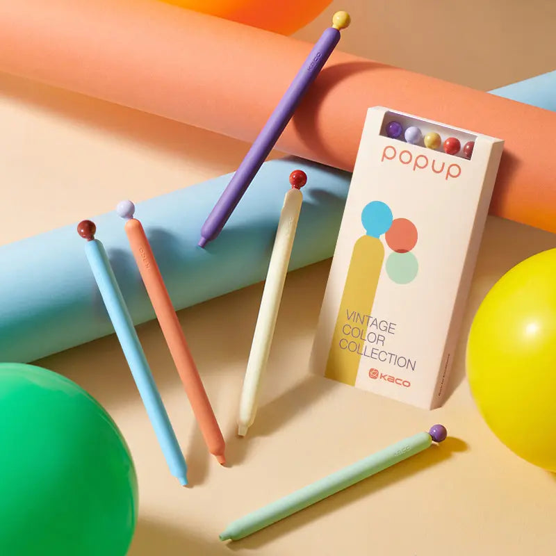 KACO POPUP Vintage Color Collection Gel Pen Set (5-Pack)