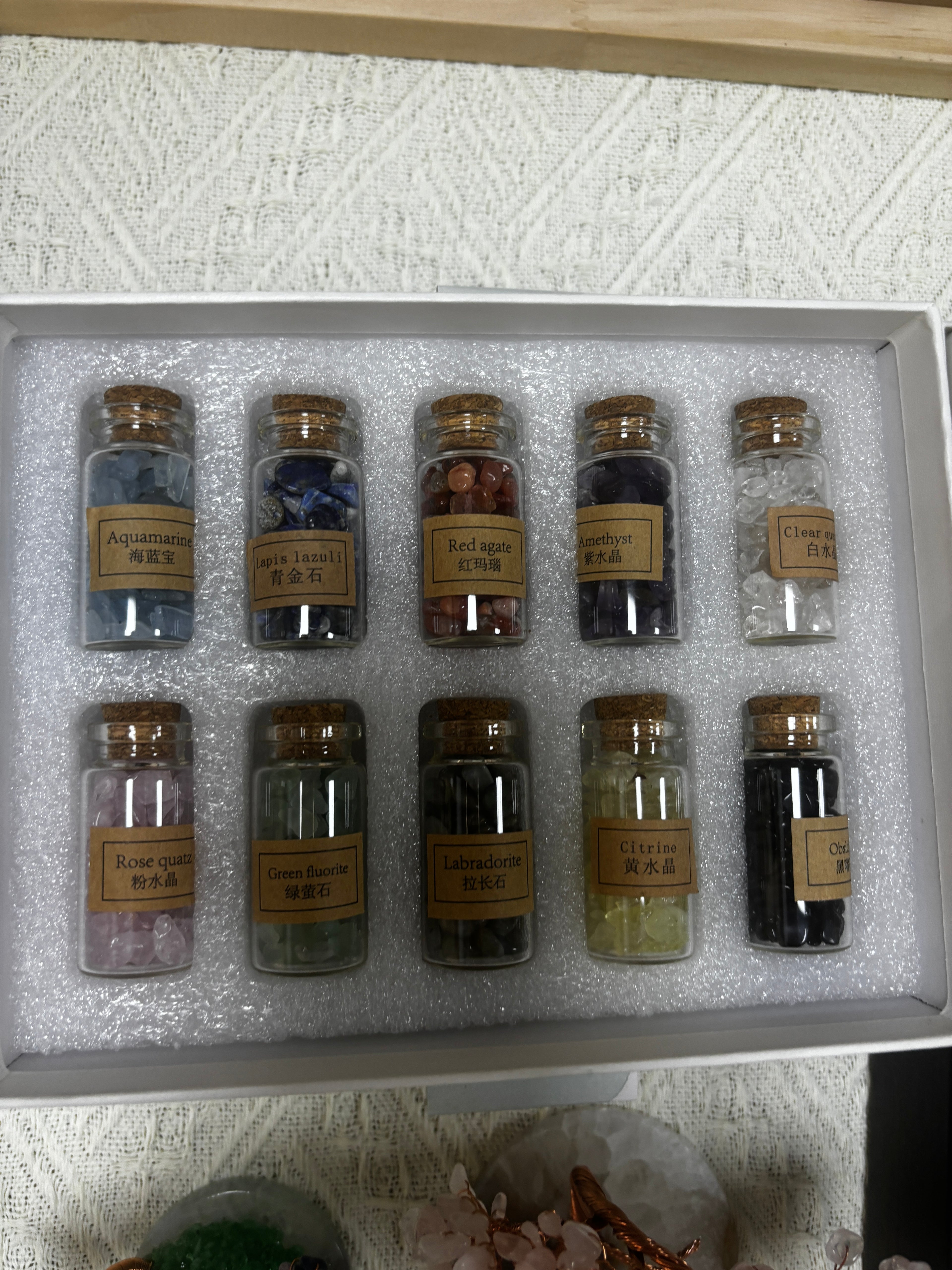 Natural crystal stone craftwork D