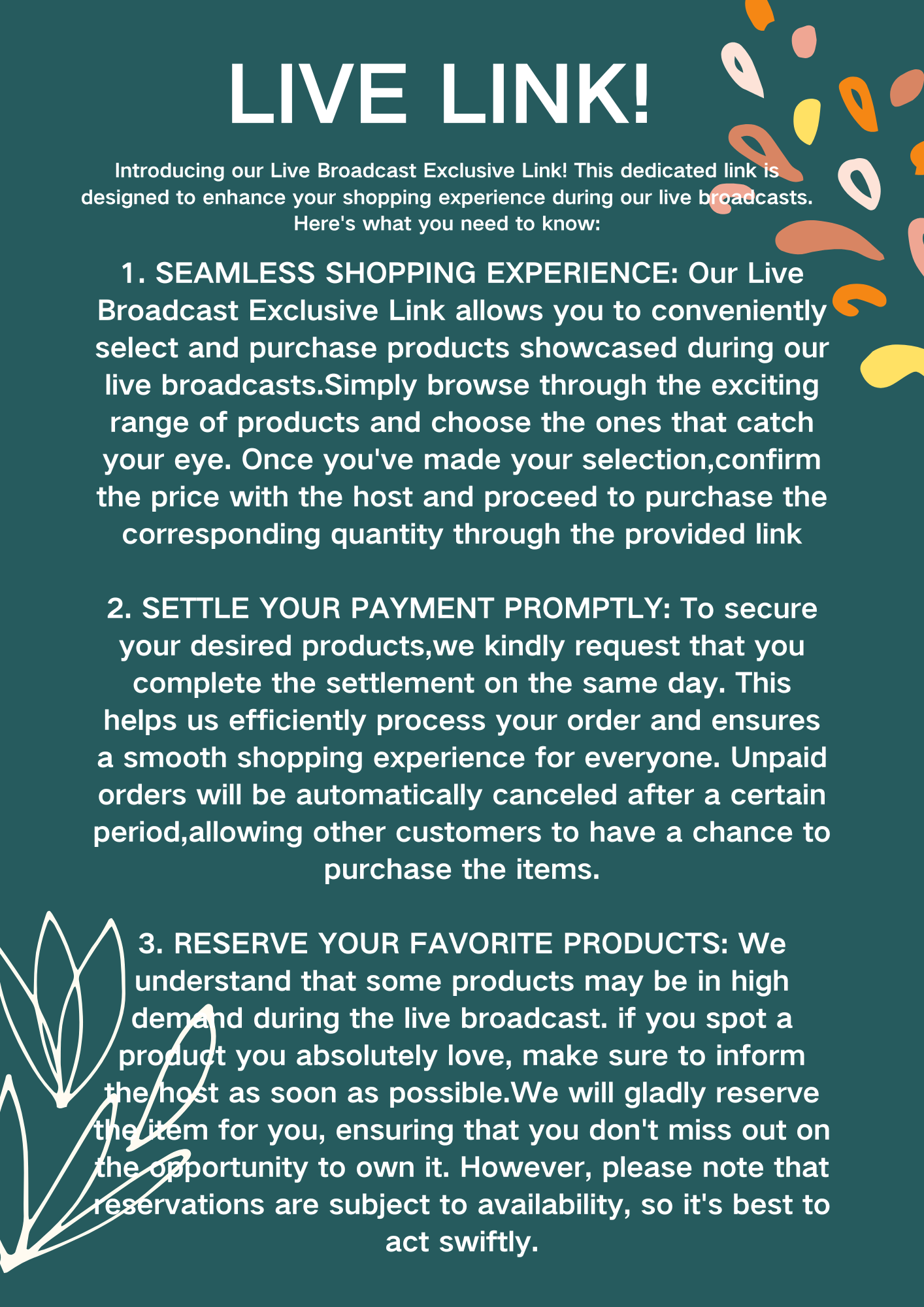 One Dollar Link for Global Live Stream Shopping [live].